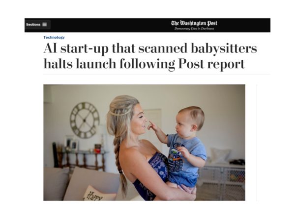 AI startup Predictim that scanned babysitters halts launch