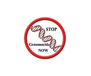 Stop Genomocide now symbol